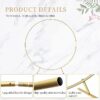 7.2FT Round Aluminum Alloy Backdrop Stand Balloon Arch Kit for Weddings Birthdays Graduations Photo Background