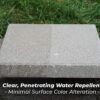 1 Gallon Penetrating Concrete Sealer for Driveways, Patios, Sidewalks - Clear Water-Based Silane Siloxane Sealer Water Repellent