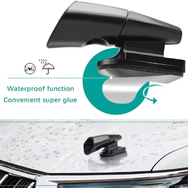 (2 pack) Universal Deer Warning Whistle for Car, Truck, Van, and SUV, 113 Decibels, Black