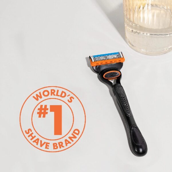Fusion5 Razor Men 5 Blade Manual Razor ,1 Handle and 5 Blade Refills ,Black