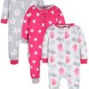 Brand Gender Neutral Footless Unionsuits, 3-Pack, Sizes 0/3 Months - 5T