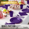 Exquisite 350 Piece Easter Plastic Disposable Party Plates & Dinnerware Combo Set