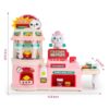 46PCS Upgraded Cash Register Playset for Kids, Cashier Register Toy, Kids Pretend Play Cash Register Toys with Scanner, Shopping Cart, Calculator, Play Food, Toys for Girls 3 6 Years-Green