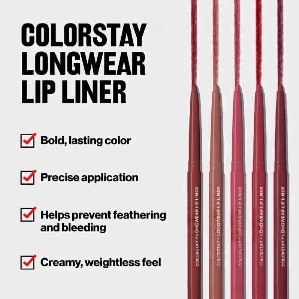 (3 pack) ColorStay Longwear Lip Liner Pencil, 680 Blush, 0.01 oz