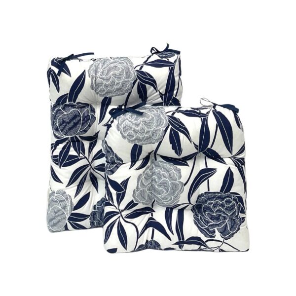 Outdoor Patio Cushion, Rocking Chair Cushion Set, Tufted Pads, Set of Upper and Lower with Ties Pack of 2 (2 Sets) - Back 21