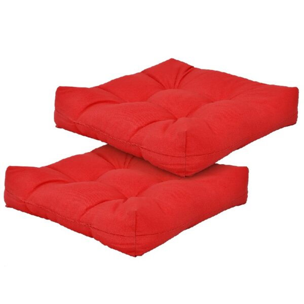 2 PCS 21'' x 21'' Patio Chair Seat Cushion Pads Indoor/Outdoor Turquoise