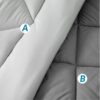 Light Purple Queen Comforter Set - 7 Pieces Reversible Queen Bed in a Bag, Queen Bed Set Light Purple and Grey with Comforters, Sheets, Pillowcases & Shams
