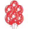 PMU Graduation Balloons 11 Inch PartyTex Premium Emerald Green with All-Over Print White Grad Caps-Confetti and Streamers Pkg/100