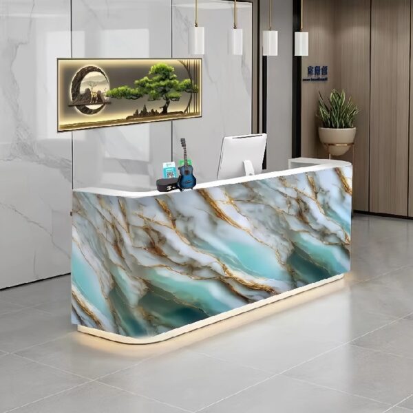 Light luxury imitation marble stickers for furniture renovation kitchen stove tabletop decoration high temperature resistance waterproof oil Peel And Stick wallpaper