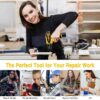 Cordless Drill Set, 12V Power Drill Set Electric Screwdriver Driver Tool Kit for Women, 3/8