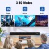 S20L Sound Bars for TV, 3D Surround Sound System TV Sound Bar, 2.1 ch Home Theater Audio with Built-in Subwoofer,50W TV Speakers | HDMI ARC, Bluetooth, Optical, RCA, USB & AUX Wall Mountable