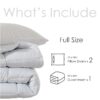 Queen Size 3-Piece All-Season Down Alternative Comforter Set Deep Black | Comforter + Pillow Cases Bedding Set | Hotel Grade Bed in a Bag by
