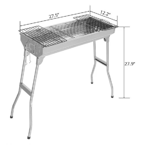 6a6c455ec62a4bff888cb32d01620748 Portable Stainless Steel Grill (Standard Configuration) as picture
