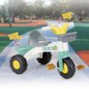 My First Trike: White, Green, Yellow - Pedal Operated 3 Wheeled Bike, 2 Baskets, Indoor & Outdoor Tricycle, Ride-On Toy, Kids Toddlers Ages 2+