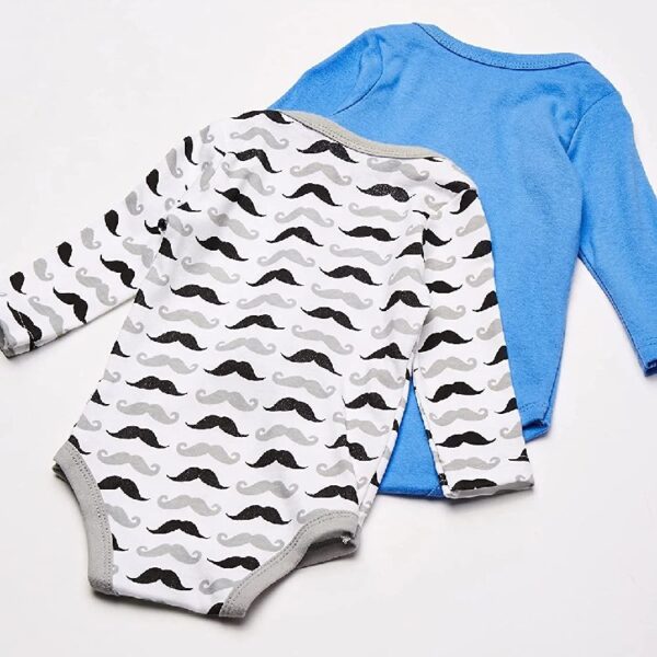 Cotton Long-Sleeve Bodysuits, 5-Pack, Newborn- 24 Months
