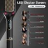 Hair Straightener Brush, Ionic Hair Straightening Brush with LED Display Screen, Plastic