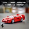 Speed Champions Ferrari F40 Supercar, Toy Car Model Building Set, Ferrari Gift Idea, 76934