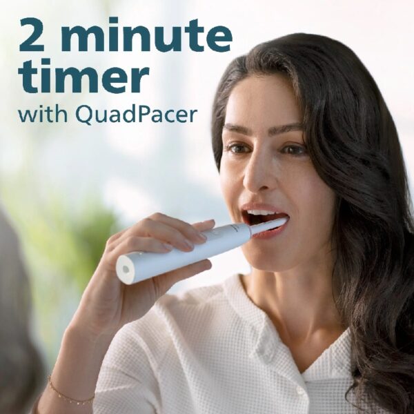 3100 Power Toothbrush, Rechargeable Electric Toothbrush with Pressure Sensor, Black HX3681/04