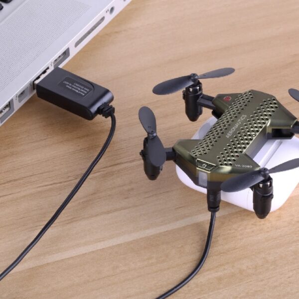 VA-2080 Compact Micro Drone- Color Green- 4 inches- 8 years and older