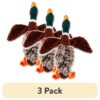 (3 pack) Vibrant Life Plush Duck Dog Toy with Honker