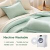 King Size Comforter Set Burnt Orange, 7 Pieces Lightweight King Bedding Sets Boho with Comforter, Sheets, Pillowcases & Shams