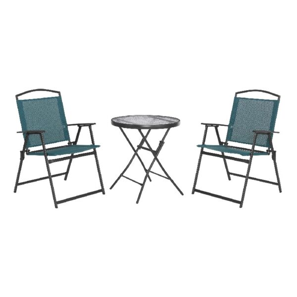 Mainstay Albany Lane 3 Piece Bistro Set, Teal