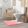 Nestl Set of 3 Absorbent Memory Foam Bath Mat Bathroom Rugs, Gray, Large 20