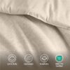 Full/Queen Comforter Sets, Reversible 3 Piece Extra Soft Bedding Set, Chambray Print Sage Green Comforter Bed Set with Pillow Shams