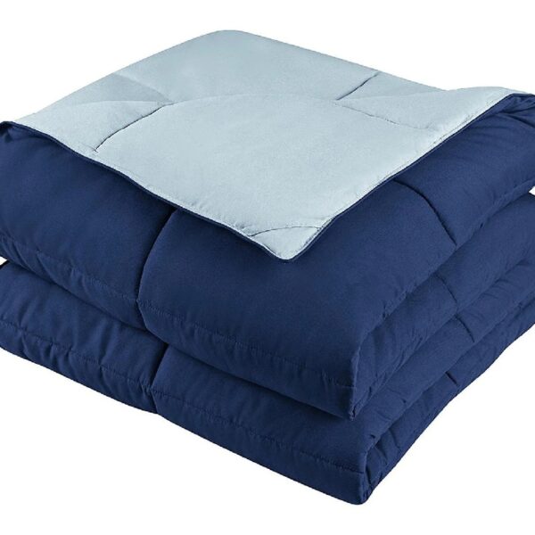Light Weight Down Alternative Comforter Set, Queen, Green, Reversible