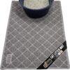 GRIP Cat Litter Box Mat, 35x23, Water Resistant Kitty Litter Trapping Mat, Textured Backing, Easy to Clean, Less Waste and Clean Floors, Kitten Supplies for Indoor Cats, Soft on Paws, Gray