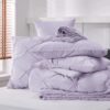 Dorm Bedding Twin Comforter Set - 5 Pieces Pintuck Bed in A Bag with Comforters, Sheets, Pillowcases & Shams