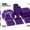 Exquisite 350 Piece Easter Plastic Disposable Party Plates & Dinnerware Combo Set