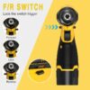 Cordless Drill Set, 12V Power Drill Set Electric Screwdriver Driver Tool Kit for Women, 3/8