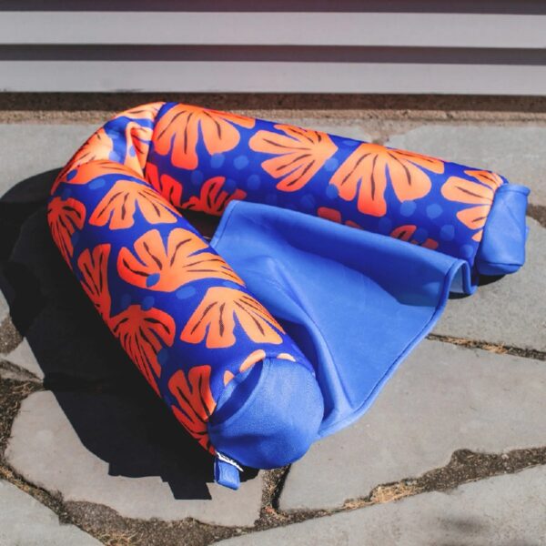 Shaka Sling XL Pool Float, Doubled-Sided Mesh, Quick Draining Fabric, No Inflation Needed, Sweet Shells Berry
