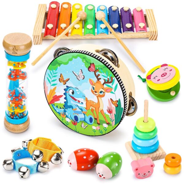 Baby Music Toys Child Educational Wooden Musical Instruments for Kids Birthday Toddler Toy