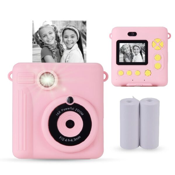 InstaPrint Digital Camera, 12MP,  4 Games, 2 Rolls of Paper, Instantly Prints 2