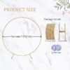 7.2FT Round Aluminum Alloy Backdrop Stand Balloon Arch Kit for Weddings Birthdays Graduations Photo Background