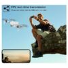 Drone with Dual 4K HD Cameras, FPV Foldable Drone for Kids Adults RC Quadcopter for Beginners with 2 Batteries and Carrying Case, Gray