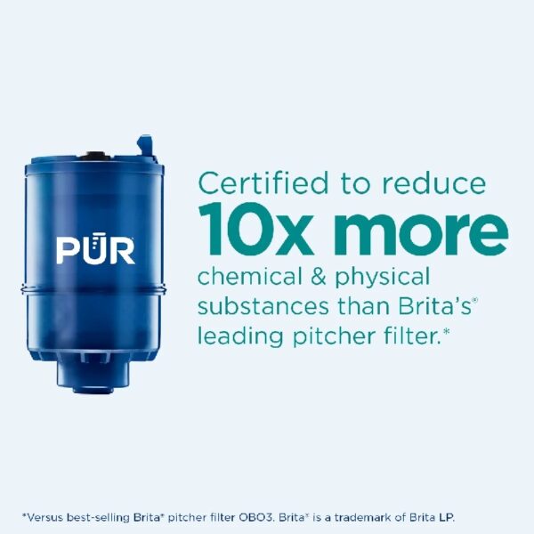 PLUS Faucet Mount Water Filtration System, Horizontal, Black/Chrome, PFM200B