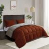 Light Weight Down Alternative Comforter Set, Queen, Green, Reversible