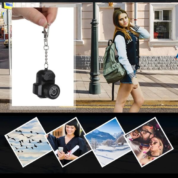 Mini Keychain Camera, 1080p HD Retro Portable Photo Video Camera, Micro Mini DV/Camcorder, Micro Video Camera Camcorder for Indoor Outdoor (32G)