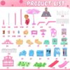 Huge Doll House - 285 PCS Girl Toys Large-Scale Dollhouse 12 Rooms Playhouse with LED Lights Furniture and Accessories, Big Doll House for Princess Age 3-8