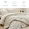 King Size Comforter Set Burnt Orange, 7 Pieces Lightweight King Bedding Sets Boho with Comforter, Sheets, Pillowcases & Shams