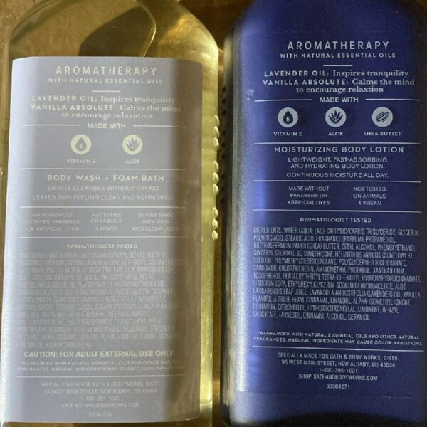 6f71243c5c644ee88035b32d016b0a56 Lavender Vanilla Sleep Aromatherapy Set Body Lotion & Body Wash