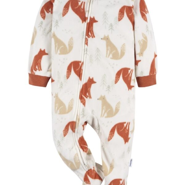 Baby and Toddler Neutral Microfleece Blanket Sleeper Pajamas, 3-Pack, Sizes 0/3M-5T