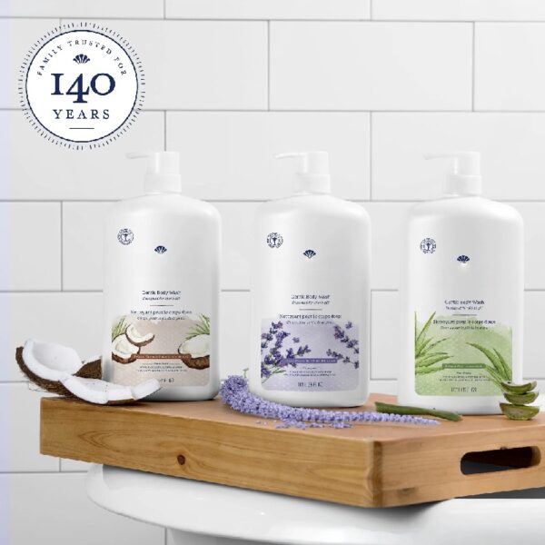 (4 pack) Mild and Gentle Body Wash, Aloe Scent, for All Skin Types, 35 fl oz