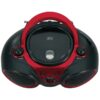 3-Watt RMS Portable Stereo CD Player with AM/FM Stereo Radio (Red)