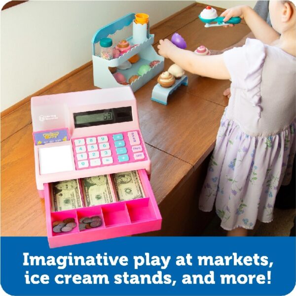 Pretend and Play Calculator Cash Register, Pink Ages 3 and Up
