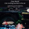 WINDLAND Clear Fish Habitat for Aquatic Pets Salamanders and Plant Life