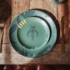 Star Wars Boba Fett Mandalorian Stoneware Plates & Bowl Collection | 4-Piece Set